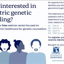 Webinar series on Psychiatry in genomic healthcare